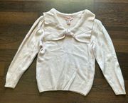 Jaclyn Smith Vintage Angora Bow Sweater Light Pink Medium