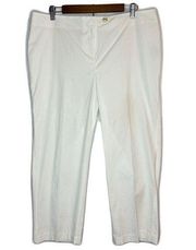 NWT J. McLaughlin FLAWED Andey Capri Solid Poplin White Pants Women’s 14