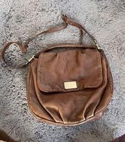 Marc by Marc jacobs brown leather large crossbody purse