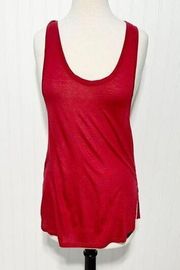 Koral Women's Sleeveless Racerback Pullover Sprint Tank Top Red Size Large