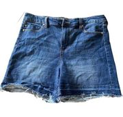 Liverpool The Short Jean Shorts Womens 10 30 Cut Off Ridgecrest Blue High Rise