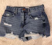 High-Waisted Denim Shorts