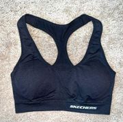 Skechers Black Athletic Racerback Sports Bra women's size small