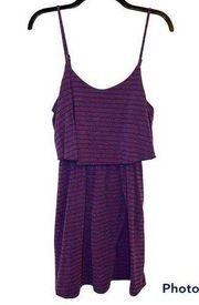 Gray and Red Striped Sleeveless Mini Dress Size XS/Small