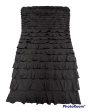 Express Strapless Tiered Ruffle Mini Dress (XS)