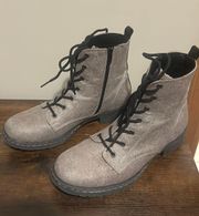 Grey Combat Boots