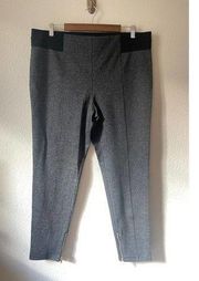 Ann Taylor Leggings - Size XL - Gray with Zipper Detail