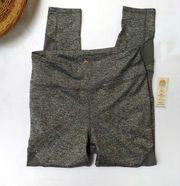 C&C California Mesh Inset Gray Marled Leggings