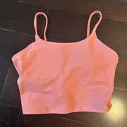 Peach skinny strap athletic top 