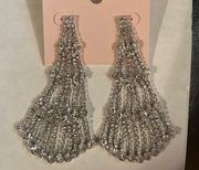 New Blush 4 tier Chandelier earrings Exquisite