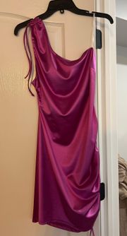 Satin Purple Dress