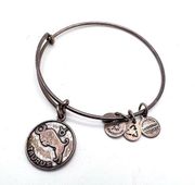 Alex and Ani Taurus Bangle Charm Bracelet Zodiac Horoscope  silver tone