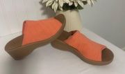 SoLite By  Comfort Wave Airy Slide Sandals Size 8M Color Coral