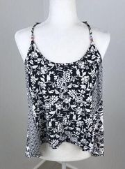 Apt. 9 Intimates Black & White Floral Tank Size L