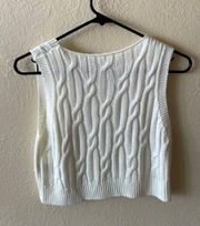 Cropped Sweater Vest