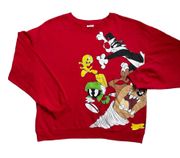 Vintage Y2k  characters red crewneck sweater