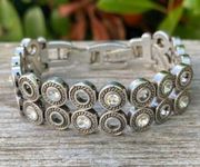 Authentic Brighton Double Row Circle Crystal Bracelet. EUC!