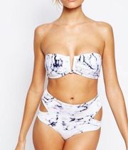 Beach Riot Bleu Marble Stone Bikini Set