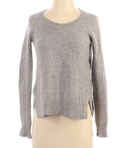 Diane von Furstenberg DVF gray cashmere sweater small S Excellent pullover RARE