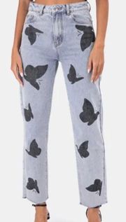 butterfly jeans high rise small