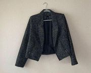 Lane Bryant boucle blazer moto style