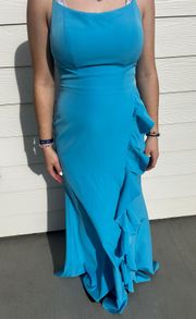 blue prom dress