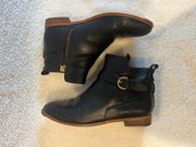 Saturday Black Short Moto Boots Size 7.5