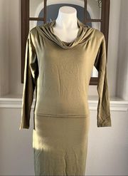 DKNY Pure Cargo Green Midi Dress Size XS NWT $119.00