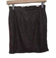 COCO + JAIMESON Mini Skirt Size Small Suede Black