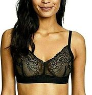 NEW SPANX Spotlight on Lace Black Sheer Lace Bralette size XS