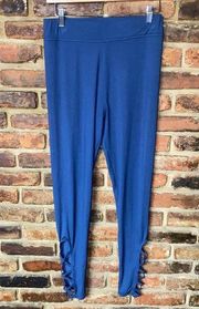 Simply Southern Navy Blue Strappy Criss-Cross Lounge Pants Women's One Size