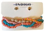 Indigo Authority Monarch Pastel Bracelet + Earring Set