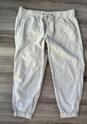 Gap Womens Gray Cotton Jogger Pants Size XL Elastic Waist