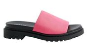 NWT Torrid Chunky Slide Sandals in Bright Pink Size 7WW