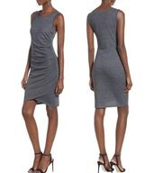 NWT Leith Ruched Bodycon Sleeveless Dress Charcoal Gray Knit Women’s Size XL