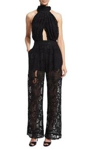 Lace Halter Jumpsuit Nwt