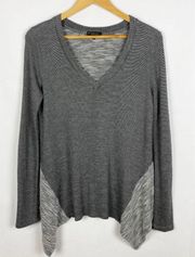 Double Faced High Low Pullover