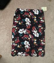 Printed Floral Skirt