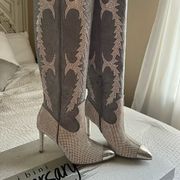 Gianni Bini knee High sparkle cowgirl boots