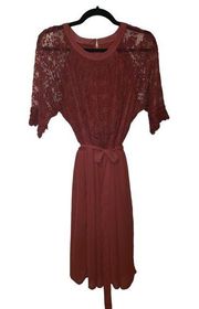 MODCLOTH Lace A-Line Midi Dress Size 1X #0759