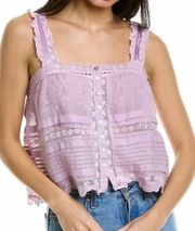 LoveShackFancy Sully Top In Wisteria NWT 