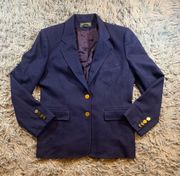 Vintage 90s indigo Charter Club blazer sz P10