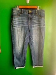 Chicos So Slimming Girlfriend Crop Jeans Size 1.5 EUC!