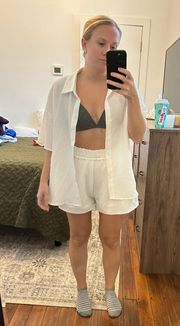 SheIn White Two Piece Set