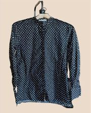 Diane Von Furstenberg Abstract Black Multi/Bromley Dot Button-Down Shirt