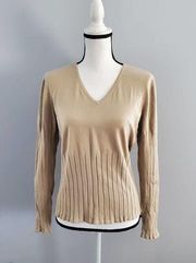 Kenar Woman's V-Neck Soft Sweater XL