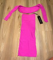White fox boutique all bets off hot pink mini dress