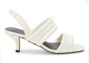 New Sanctuary let’s go quilted white heels size 8.5