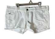 Hollister  White Low Rise Short Shorts Size 5