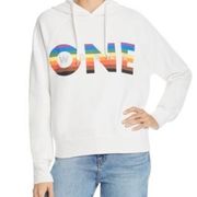 Rebecca Minkoff One World Pride Hoodie size L